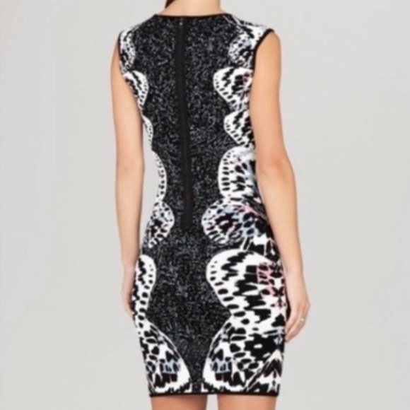 BCBGmaxAzria Sleeveless Bodycon Mini Dress Sz XS Black - Picture 4 of 8